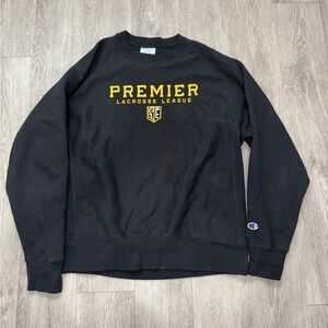 Men’s Premier Lacrosse League -Champion Black and Gold Crewneck Sweater